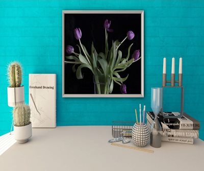 זר טוליפ סגול