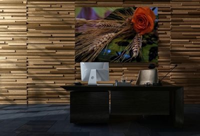 שיבולים ופרח כתום 8903- 36