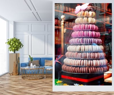 עוגיות מקרון בגווני וורוד 0718 -42א'