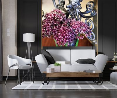 פמוט ופרח תלתלי אביב בוורוד8224 -52