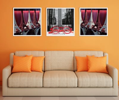 אייפל באדום לבן 3781 -2 משקפיים -44541