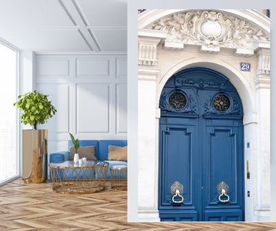 דלת כחולה ברחוב סאנט לאזר 3768 -5