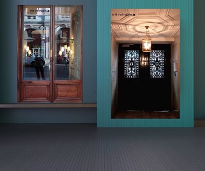 דלת סאנט לאזר 3758-5 דלת ומנורה 3307-19