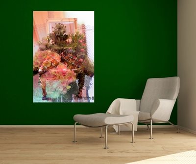 קולז' כיסא בארמון עם פרחים 00-0044