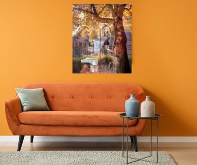 קולאז' פנס מאיר לזוג בבית קפה 0033 -00