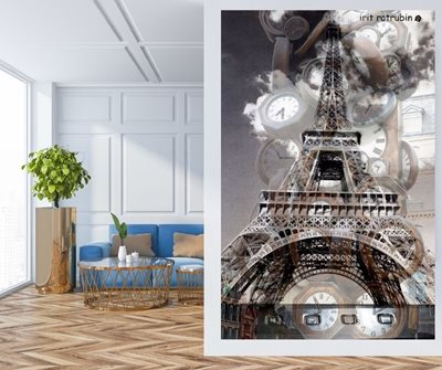 קולאז' שעונים ואייפל 70 00-00