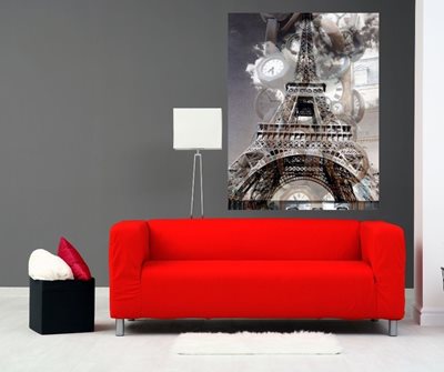 קולאז' שעונים ומגדל אייפל 0071 -00