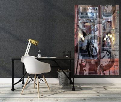 קולאז' 65 00-00 שעונים עם דלת מלון