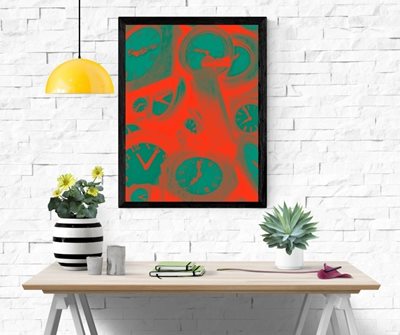 שעונים עתיקים צבעונים 88-B 0383