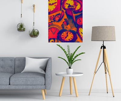 שעונים עתיקים צבעונים A 0383 -88