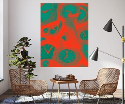 שעונים עתיקים צבעונים 88-B 0383