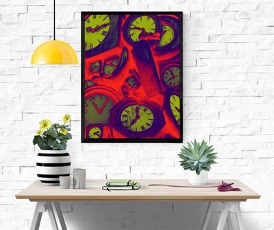 שעונים עתיקים צבעונים 88-C 0383