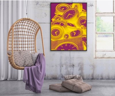 שעונים עתיקים צבעונים 88- D -0383