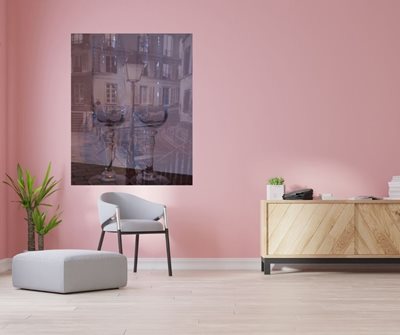 קולאז' כוסות ליין ופנס בודד 00-0036