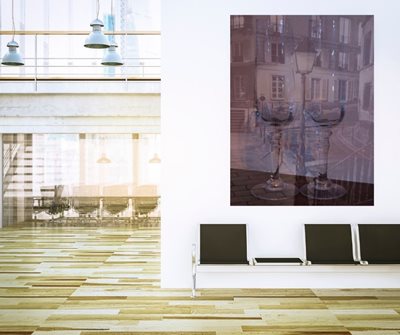 קולאז' כוסות ליין ופנס בודד 00-0036