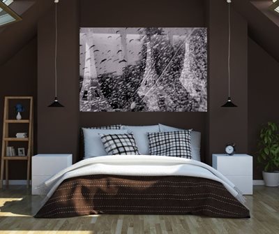 קולאז' מגדל אייפל ש/ל עם גשם 0031 -00