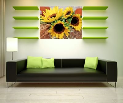 זר חמניות עם שיבולים 9130 -27