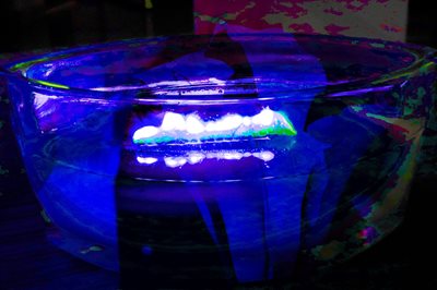 קולאז' נר כחול 00-00108