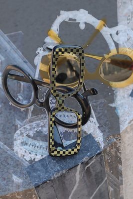 משקפיים וינטג' עם מנורת רחוב 00148