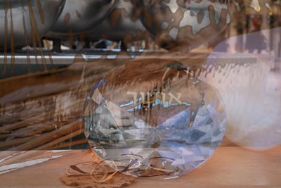 משקפיים וינטג' זהב + יהלום אושר 00181