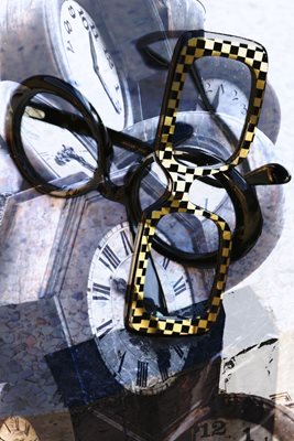 משקפיים וינטג' ושעונים 00199 גוון ליינרלייט