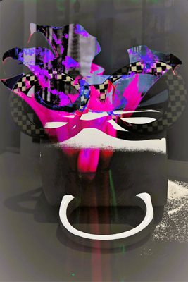 משקפיים וינטג' עם קאלה סגולה 000232