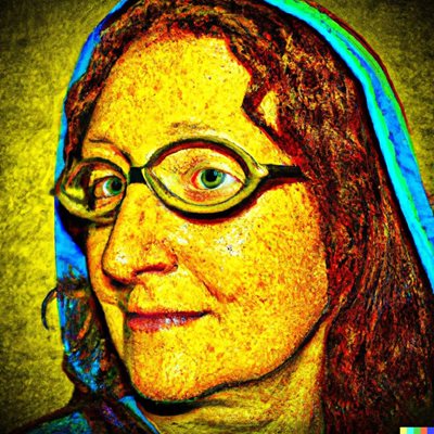 משקפיים וינטג' ואישה בתקופה עתיקה