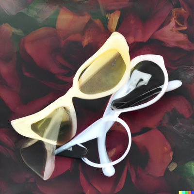 משקפיים וינטג' זוגיות בלבן