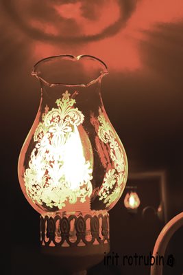 מנורה עם תחרה 5096 - 19ב'